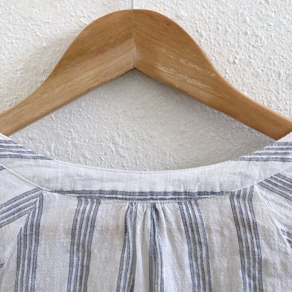 RAILS Marti Cayman Stripe V-Neck Blouse Size Medium - Picture 5 of 12